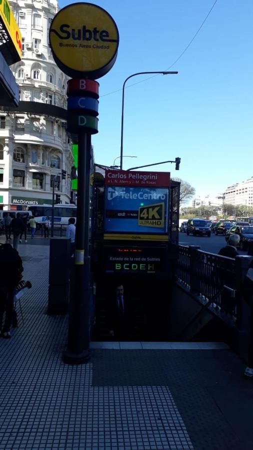 Que Mejor Vista Del Obelisco Piso A La Calle Corrientes ブエノスアイレス エクステリア 写真