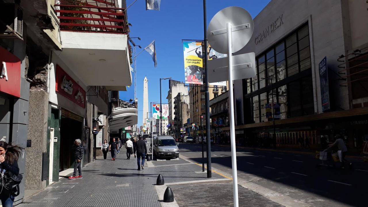 Que Mejor Vista Del Obelisco Piso A La Calle Corrientes ブエノスアイレス エクステリア 写真