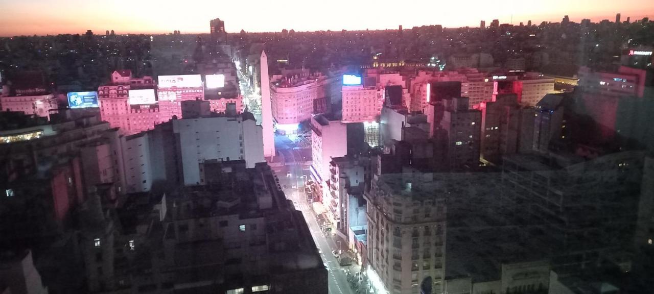 Que Mejor Vista Del Obelisco Piso A La Calle Corrientes ブエノスアイレス エクステリア 写真